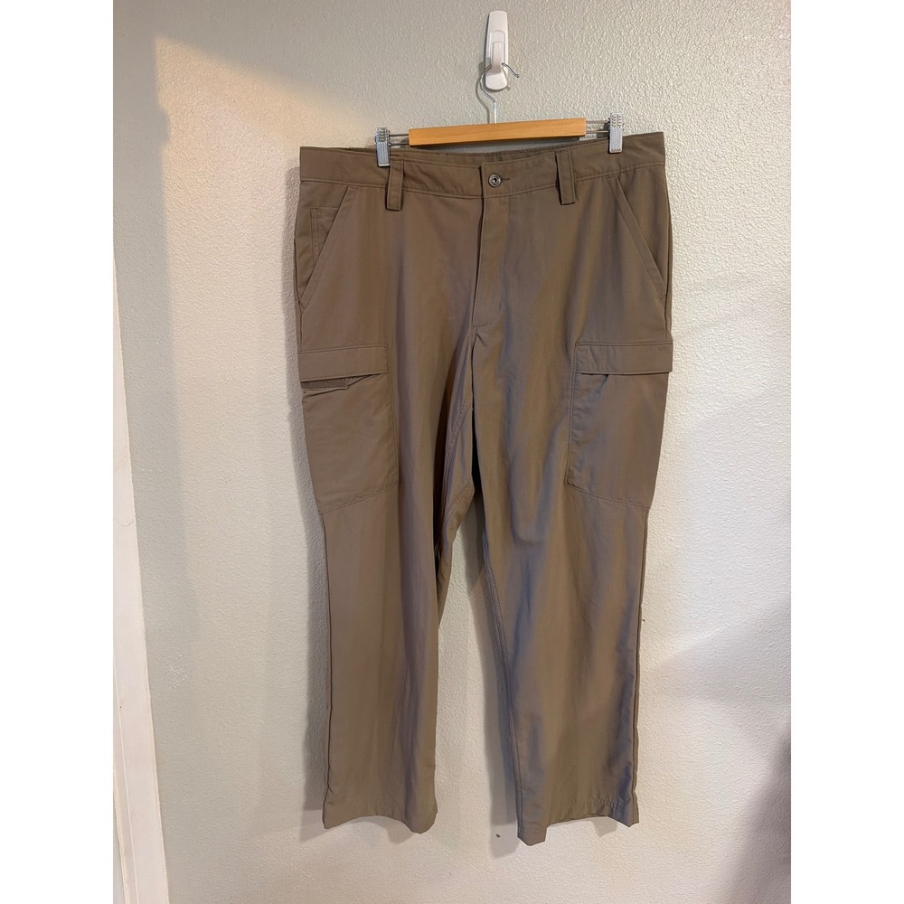 Duluth Trading Co Cargo Pants Mens 38x30 Tan Dry on the Fly Ripstop Utility